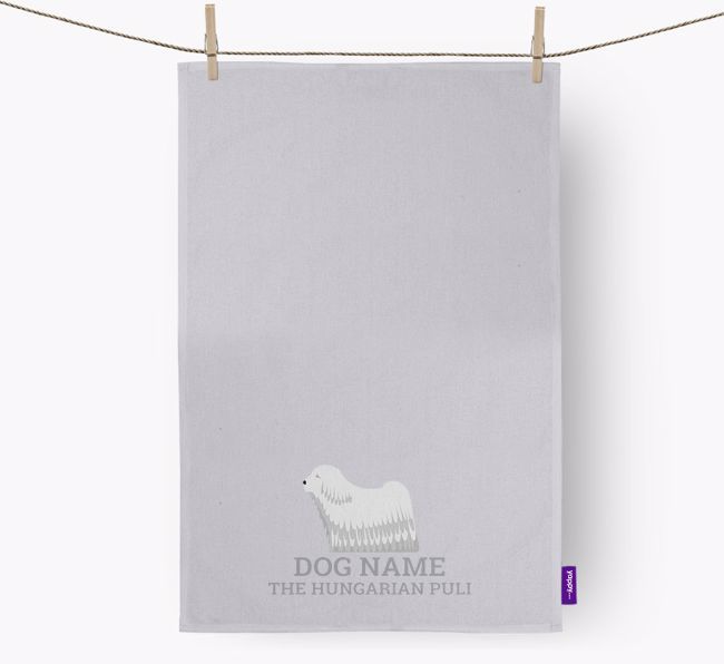 Personalized '{dogsName} The {breedFullName}' Dish Towel